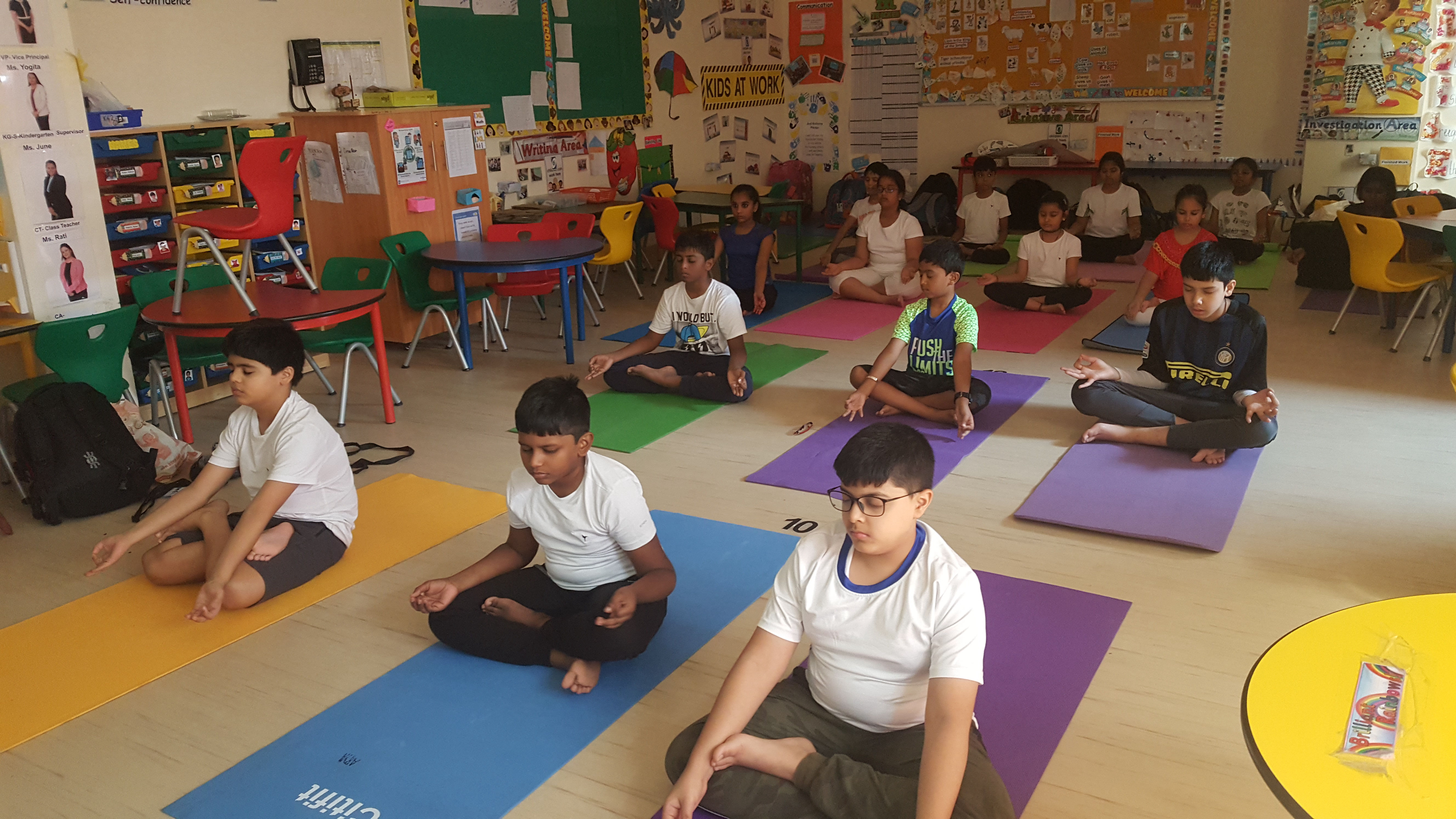 Yoga at mayoor school