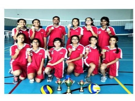 Volleyball Girls Champion team of Mayoor